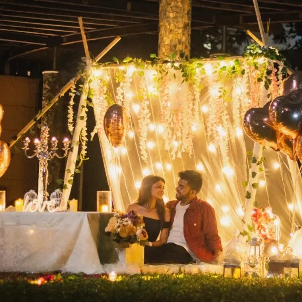 Romantic Birthday Candlelight in Noida