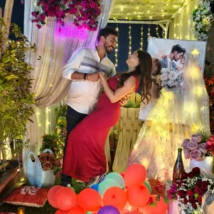 Romantic Gazebo With Crystal Love with led Balls