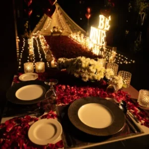 Luxury Canopy Setup at the Roseate