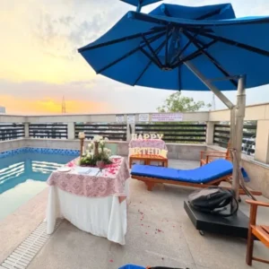 Private Pool Side Setup in Fortune