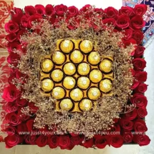 Roses and Chocolate Basket