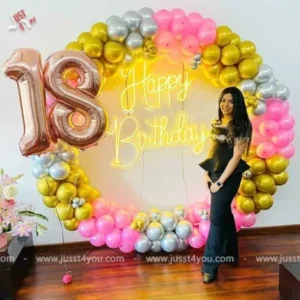 The Oval Backdrop Birthday Decor