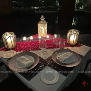 Poolside Candlelight Dinner at The Roseate
