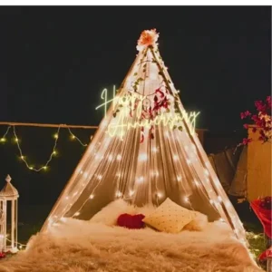 Anniversary Terrace Cabana Decoration