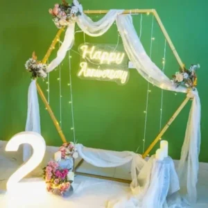 Floral Anniversary Decoration