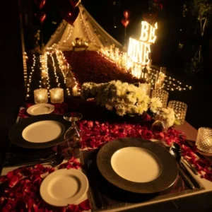 Luxury Canopy Setup at the Roseate