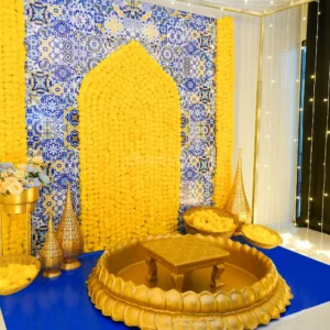 Mediterranean Theme Haldi Decor
