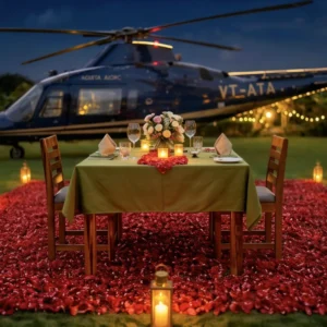 luxury-helicopter-backdrop-candlelight-dinner-experience