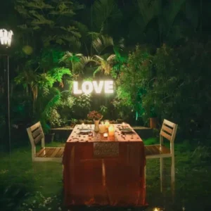 Romantic Candlelight With Love