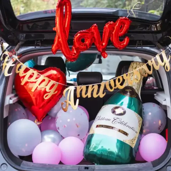 Anniversary Car Boot Decor