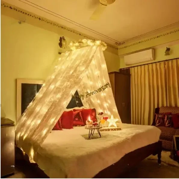 Romantic Anniversary Cabana Decoration